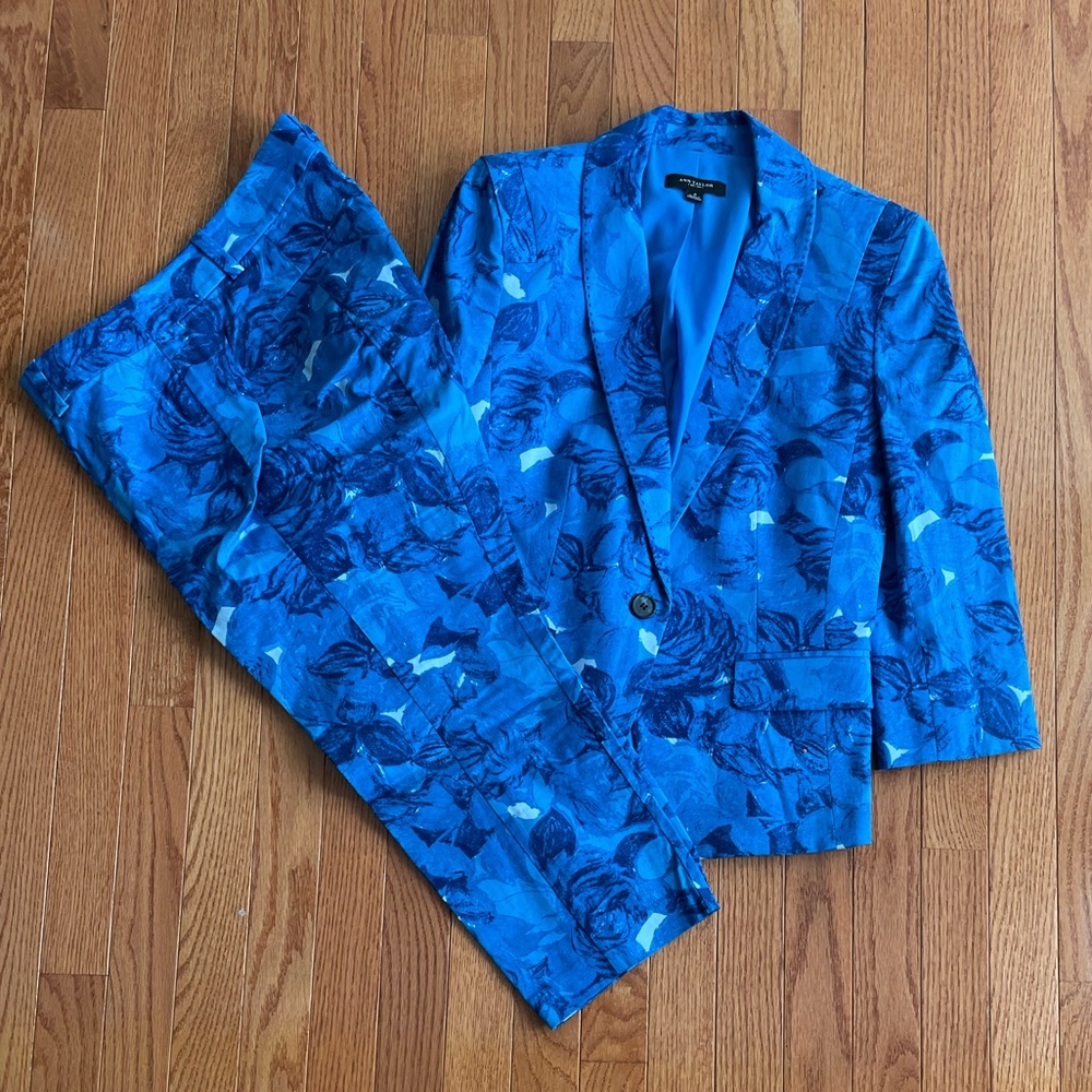 Ann Taylor capri pants suit M 8
